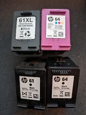 4 HP Empty Virgin Ink Cartridges - 3 Black and 1 Color, used for sale  Shipping to South Africa