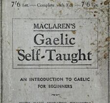 MacLaren gaélico autodidacta 1948 HC Introducción a la educación lingüística E44 segunda mano  Embacar hacia Mexico