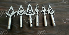 Masonic Blue Lodge Rods & Tops Silver Color Pole Topper 06 PCS for sale  Shipping to South Africa