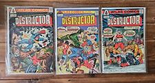 Lote de 3 cómics de Atlas Steve Ditko 1975 de Steve Ditko 1975 de The Destructor #1 #2 y #3, usado segunda mano  Embacar hacia Argentina