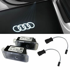 Anillos originales Audi luces LED cortesía logotipo de puerta + adaptador para muchos Audi segunda mano  Embacar hacia Argentina