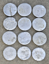 Used, 7.5 pounds of twelve clean cast lead discs for bullets or fishing weights for sale  Shipping to South Africa