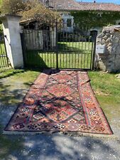 Used, Early to mid 20th century, Anatolian kilim flat weave tribal rug, 380cm x 180cm for sale  Shipping to South Africa