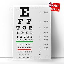 Eye chart opticians for sale  LONDON