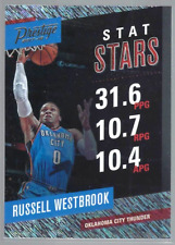 2017-18 NBA Panini Prestige Russell Westbrook Stat Stars lámina de lluvia 2 tarjetas de bonificación segunda mano  Embacar hacia Argentina