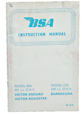 Bsa instruction manual for sale  SOUTH SHIELDS