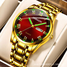 Relógio de pulso masculino da moda aço inoxidável impermeável luminoso esporte quartzo comprar usado  Enviando para Brazil