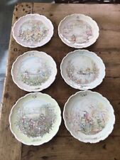 Used, Set of 6 Royal Doulton The Wind In The Willows Decorative Plates - 8" for sale  Shipping to South Africa