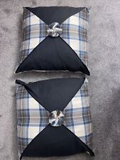 Pair tartan cushions for sale  MANCHESTER