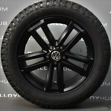 LLANTAS DE ALEACIÓN NEGRAS GENUINAS VW AMAROK CANTERA HIGHLINE 19" PULGADAS + NEUMÁTICOS AT3 AGARRE segunda mano  Embacar hacia Argentina