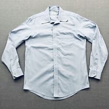 Camisa de vestir Brooks Brothers para hombre talla 16-35 azul Milano ajuste algodón manga larga segunda mano  Embacar hacia Argentina