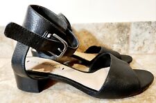 Via Spiga | Sandálias femininas de salto de couro granulado preto tamanho 7,5 M | FOFAS! ✨️💖, usado comprar usado  Enviando para Brazil