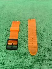 Alça de borracha laranja 20mm para relógio Swatch (185) comprar usado  Enviando para Brazil