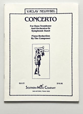 Concerto para baixo trombone e orquestra ou banda sinfônica por Nelhybel PB 1992 comprar usado  Enviando para Brazil