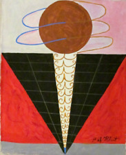 Tela abstrata assinada Hilma af Klint, arte moderna do século XX comprar usado  Enviando para Brazil