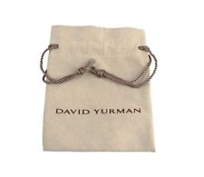 DAVID YURMAN JEWELRY NECKLACE EARRINGS RING EMPTY LARGE POUCH NEW 4.25" x 3.5" for sale  New York