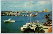 Clearwater, Florida FL - The Marina and Yacht Basin - Postal vintage - publicada segunda mano  Embacar hacia Argentina