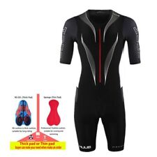 Summer Team Men Racing Jumpsuit Short Sleeve Cycling Bicycle Run Swim Tri Suit for sale  Shipping to South Africa