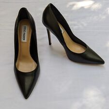 Sapatos sociais tamanho 7.5 Steve Madden Evelyn couro preto sapatos salto alto 4" comprar usado  Enviando para Brazil