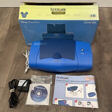 Impresora rara azul Disney Dream Desk Lexmark Z618 funciona 2004 con caja y manual, usado segunda mano  Embacar hacia Argentina