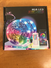 Tira de luces LED RGB 130 ft 2 rollos de luz inteligente de 65 ft y abolladura caja probada remota segunda mano  Embacar hacia Mexico