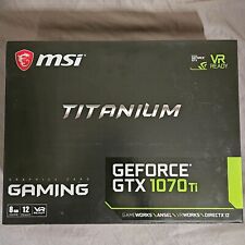Used, MSI GeForce GTX 1070 TI Titanium 8 GB Graphic Card for sale  Shipping to South Africa