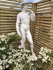 Used, Michelangelo David Sculpture in Stone David Garden figure Male nude statue for sale  Shipping to South Africa