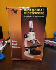 Microscópio biológico estudantil RM-1B/k12 kit enorme inclui tudo não testado comprar usado  Enviando para Brazil