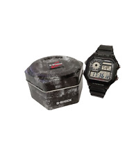 CASIO G-SHOCK AE-1200WH Watch Digital World Time Illuminator Black Cased Working for sale  Shipping to South Africa