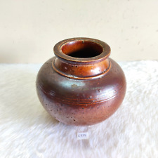 1930s Vintage Brown Painted Stoneware Jar Decorative Old Collectible Rare C233, used for sale  Shipping to South Africa