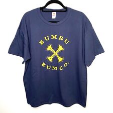 BUMBU RUM CO. Camiseta manga curta azul marinho edição limitada original tamanho XL, usado comprar usado  Enviando para Brazil