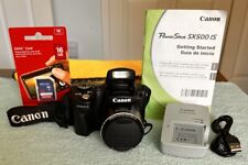 Canon PowerShot SX500 IS 16.0MP Digital Camera~30x Zoom~Nr Mint ~16GB SD~ Bundle for sale  Shipping to South Africa