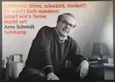 Arno Schmidt. Portrait Kunstdruckfoto Poster. "Intelligenz lähmt, schwächt, hind, usado comprar usado  Enviando para Brazil