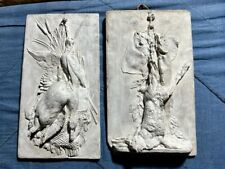Coppia sculture placche usato  Torino