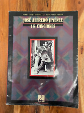 Hal Leonard José Alfredo Jiménez 15 canciones piano guitarra libro de canto segunda mano  Embacar hacia Argentina