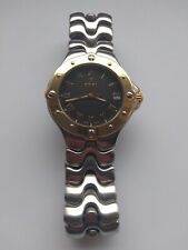 Usado, Relógio masculino quartzo Ebel Sport Wave 6187631 mostrador preto romano 18k/aço 36mm comprar usado  Enviando para Brazil
