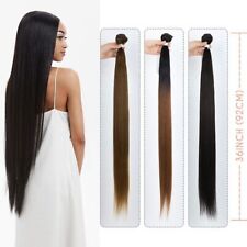Bundles Extensions 36 inch Straight Hair Bundles Ombre Brown Synthetic Hair for sale  Shipping to South Africa