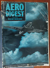 Aero Digest novembro de 1943, caça da Segunda Guerra Mundial, artigos e anúncios de aeronaves bombardeiras, 582 páginas, usado comprar usado  Enviando para Brazil