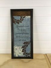 Gratitude printed framed for sale  Dalton