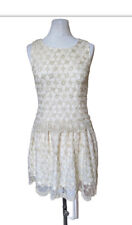 danity cream laced dress for sale  RADSTOCK