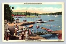 Lake Arrowhead California Boat Landing and Bathing Cove Postcard for sale  Shipping to South Africa