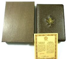 1979 Canadá RCM estuche de presentación, caja y certificado de autenticidad por moneda de oro de $100 1/2 oz ¡SIN MONEDA!, usado segunda mano  Embacar hacia Argentina