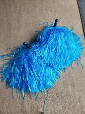 Blue pompoms cheerleader for sale  Shipping to Ireland