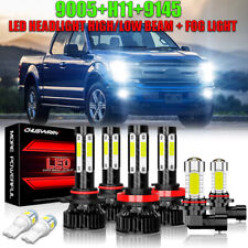 For Ford F 150 2015-2020 6x LED Headlight Hi/Lo+Fog Light Bulbs Combo Kit 6000K, used for sale  Shipping to South Africa