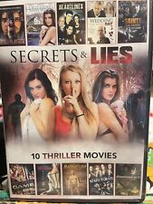 NOVOS SEGREDOS SELADOS E MENTIRAS 10 FILMES DE SUSPENSE DVD BARRACUDA + HEARTLINES ++, usado comprar usado  Enviando para Brazil