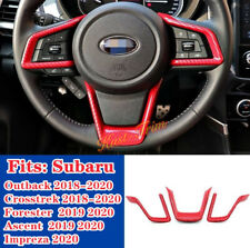 Guarnição de tampa de volante estilo fibra de carbono vermelho para Subaru Crosstrek XV 2018-20 comprar usado  Enviando para Brazil