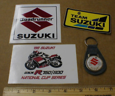1970s-1986 Team Suzuki GSX R 750-1100 Motorcycle racing decals + vtg keychain for sale  Shipping to South Africa