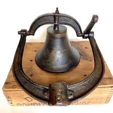 Cast Iron School Farm Church Large Dinner Bell (No Clapper) Antique Vintage, used for sale  Shipping to Canada