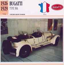 Bugatti type 38a 1926 - 1929-great car tourist France-car auto card d'occasion  Expédié en Belgium