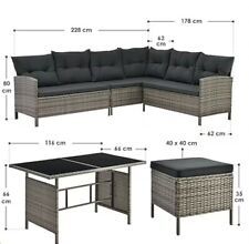 Gartenlounge grau sofa gebraucht kaufen  Oschatz